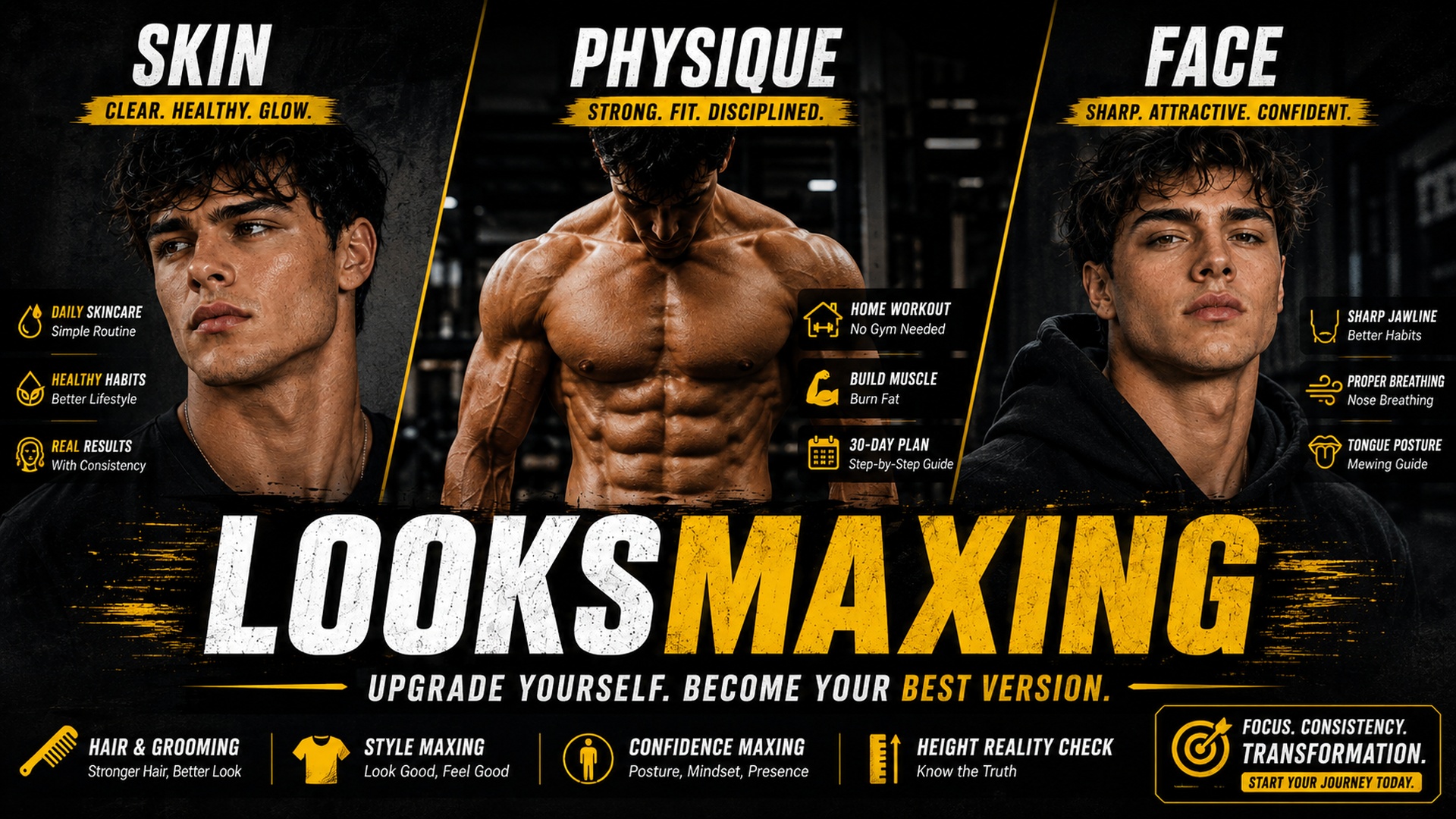 Looksmaxing — Skin, Physique, Face